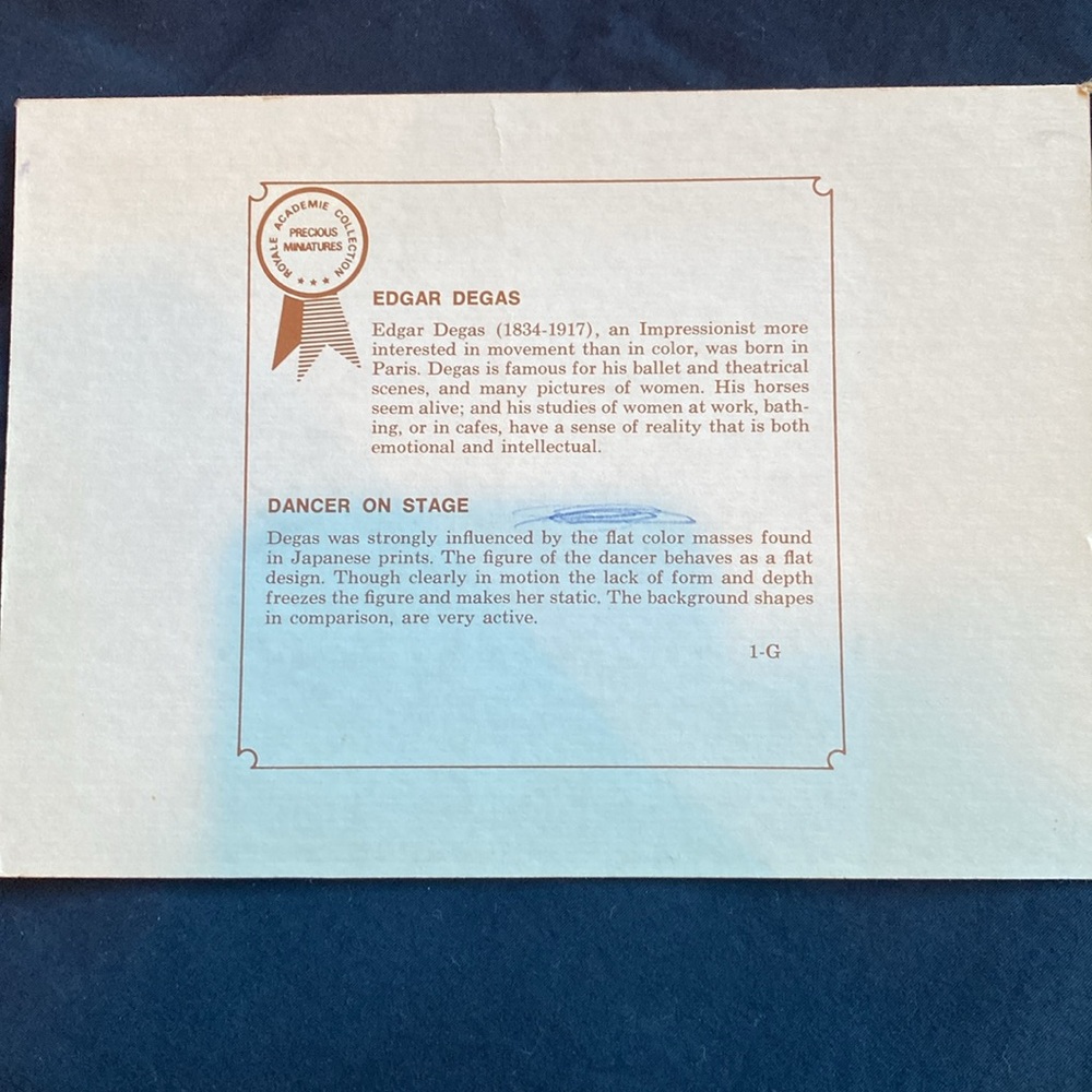 Vintage Royals Academie Collection Precious Miniatures - Picture 7 of 11